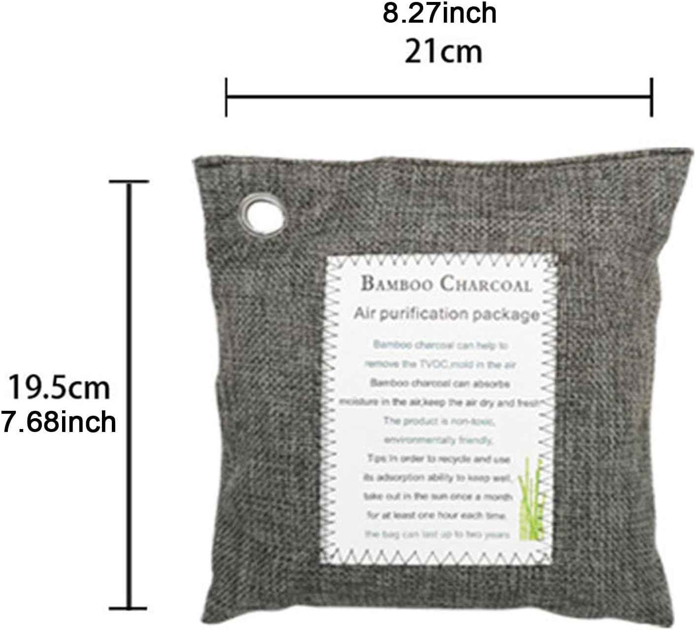 Charcoal Shoe Deodorizer Bag 500g Gray