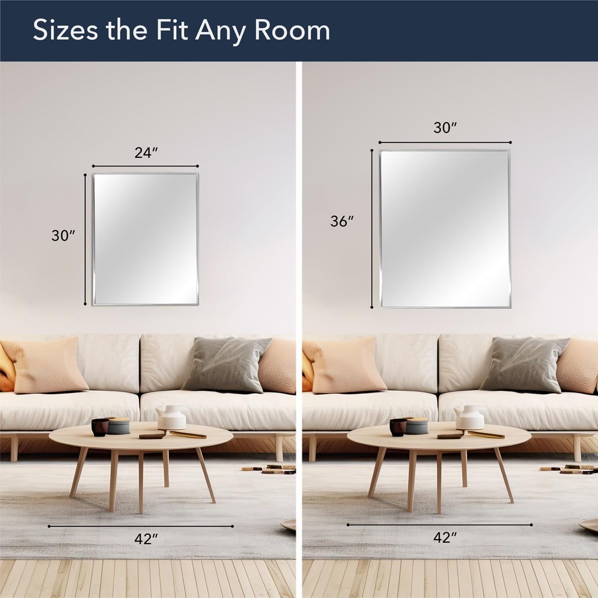 Head West Spectrum Modern Mirror 22x34