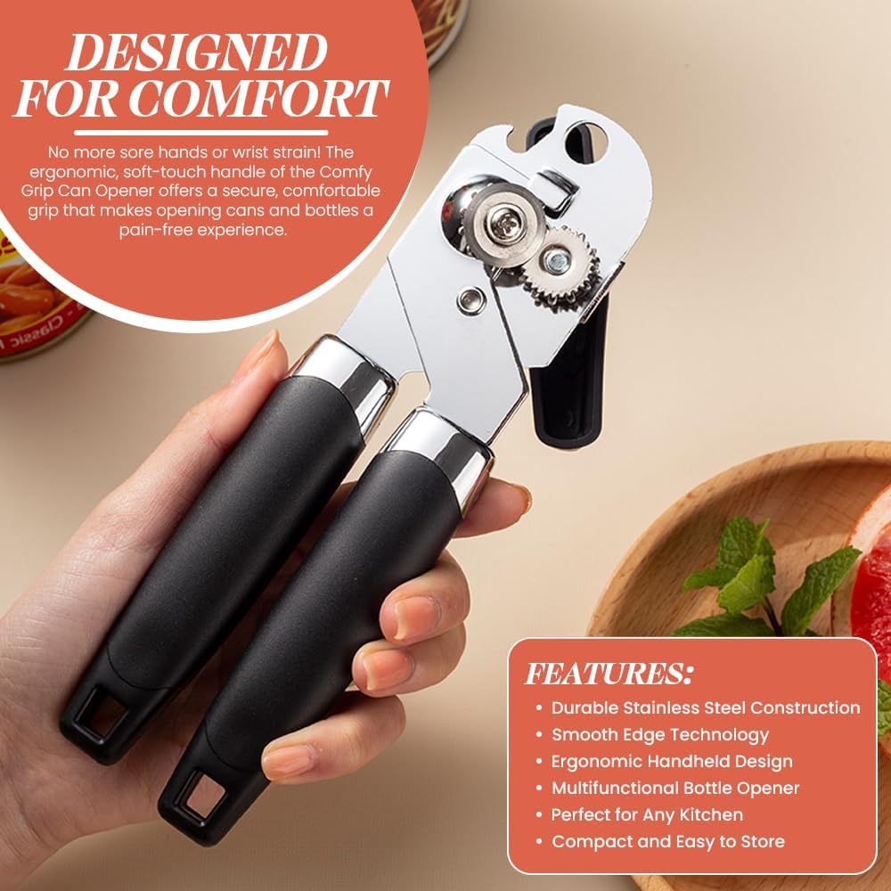 Multi-Function Can and Bottle Opener for Seniors and Arthritis Patients