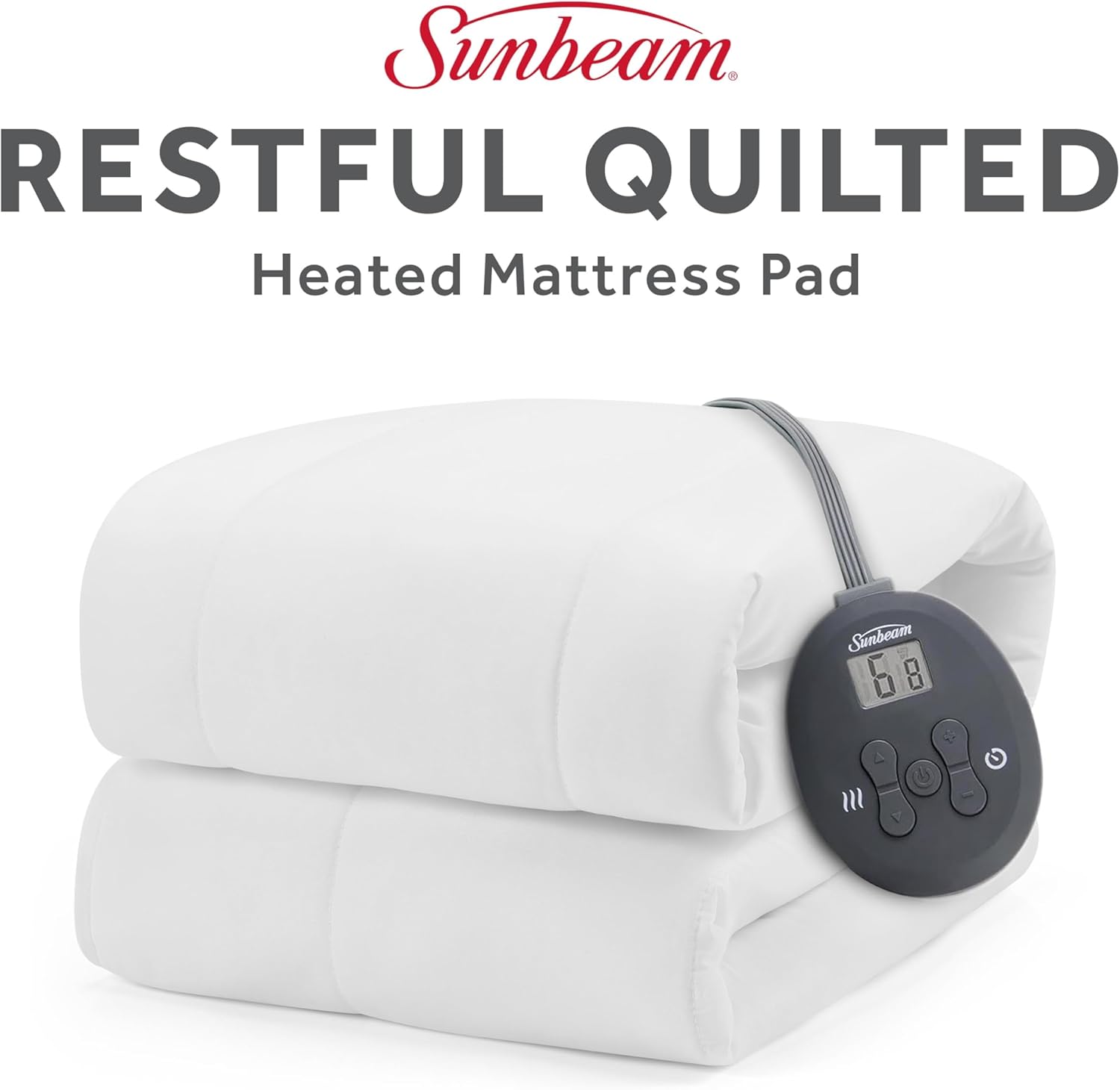 Sunbeam Heated Mattress Pad with 12 Heat Settings