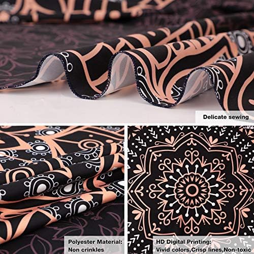 Edeesky Black Mandala Tapestry Wall Decor Boho Art