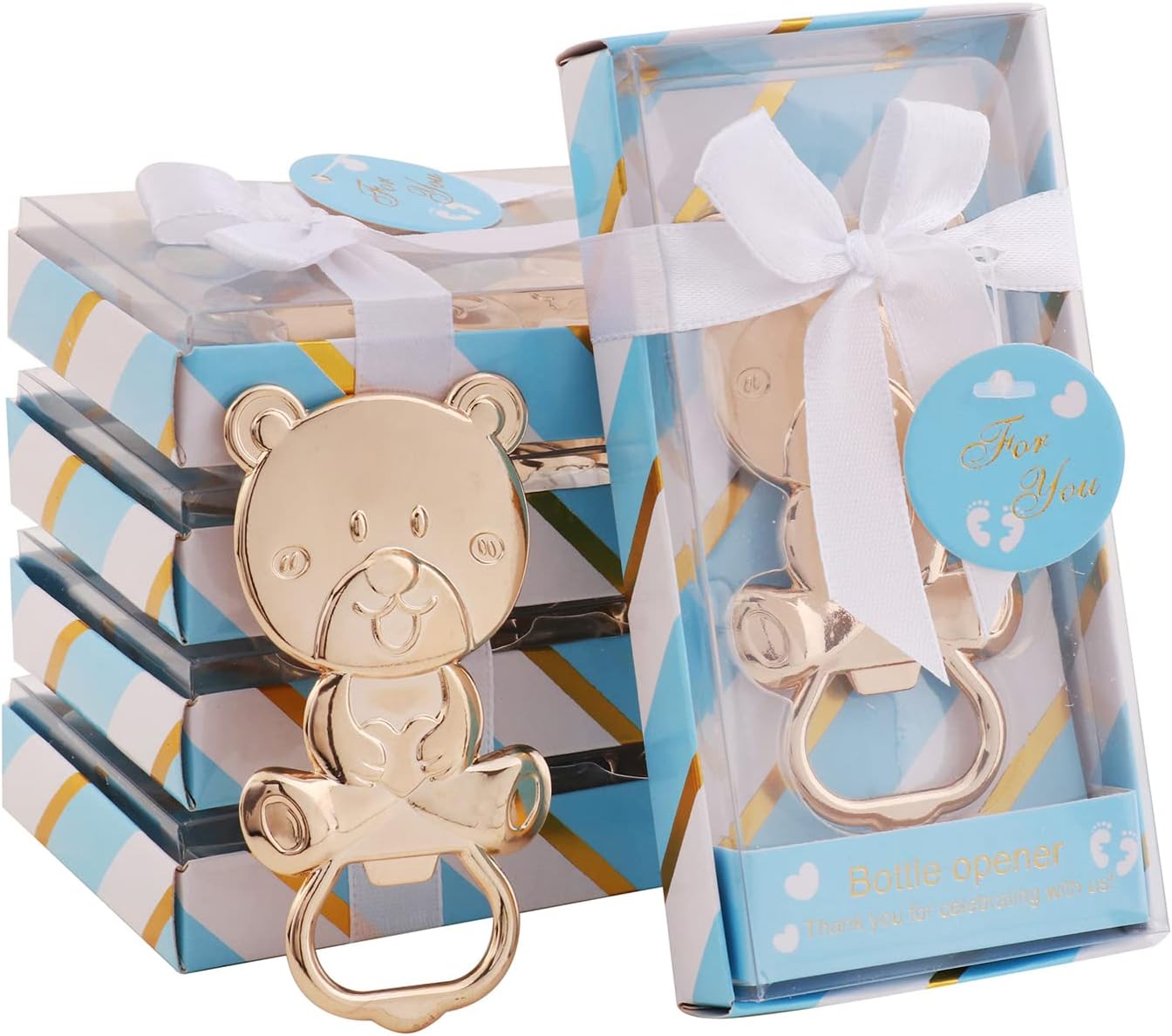 15 Pack Bear Bottle Opener Baby Shower Favor