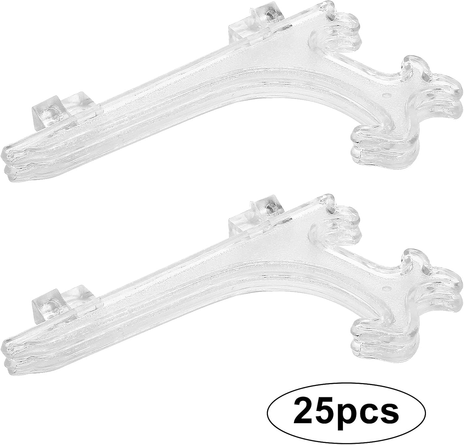 Zorfeter 25Pcs Clear Plastic Easels for Displays