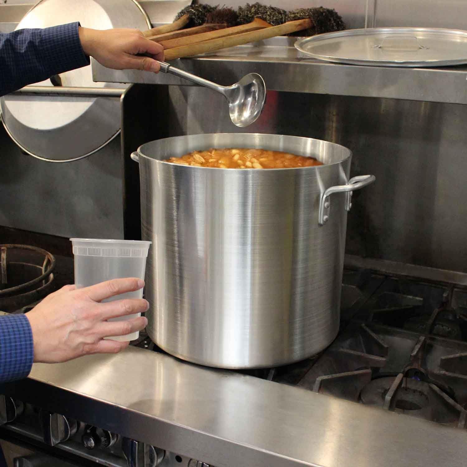 32 Quart Aluminum Stock Pot with Handles