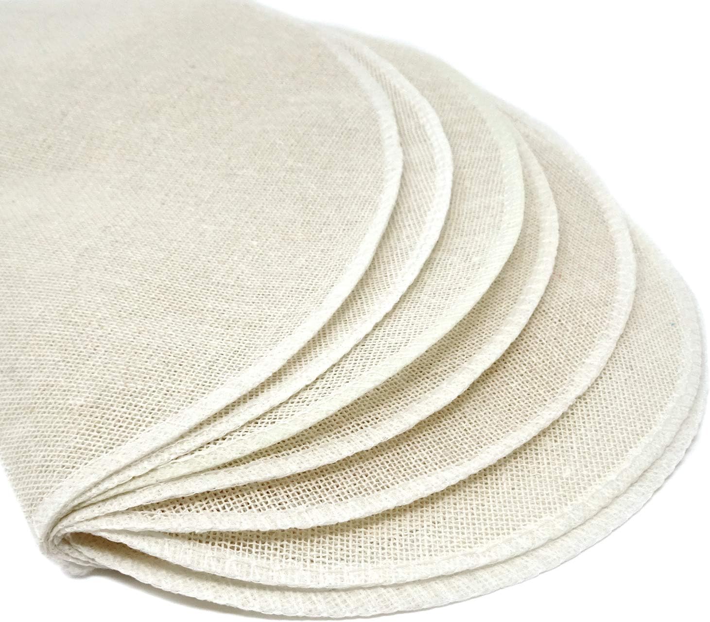 Honbay 12 Pcs Pure Cotton Round Steamer Liners
