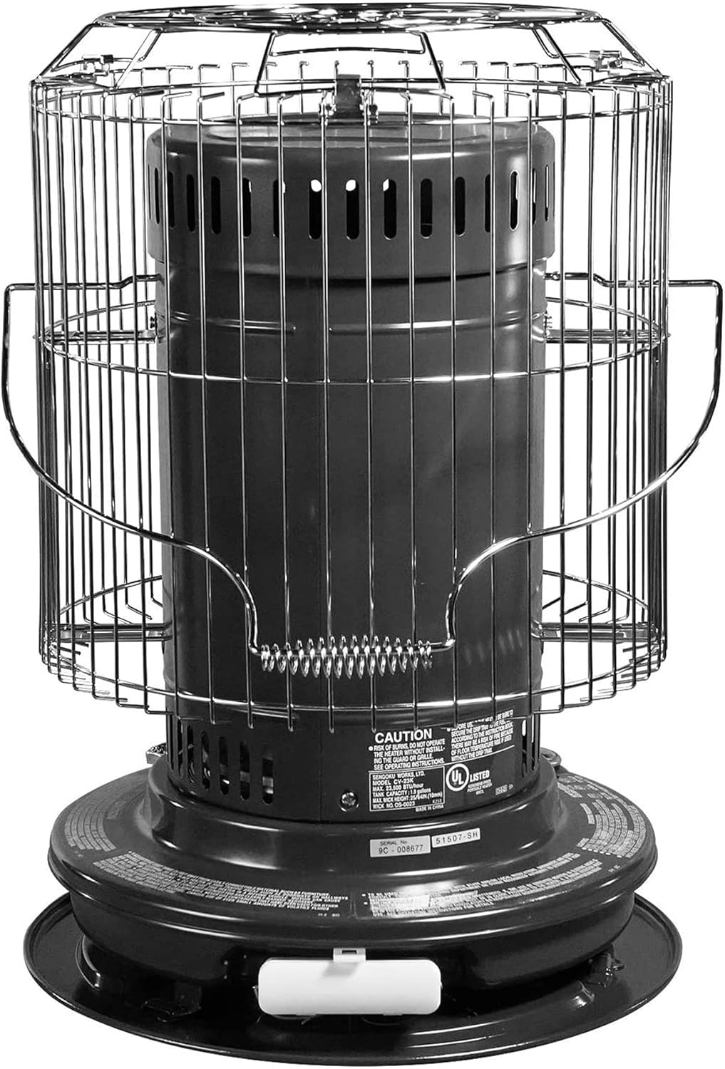 KeroHeat Sengoku Kerosene Heater 23500 BTU Portable Black