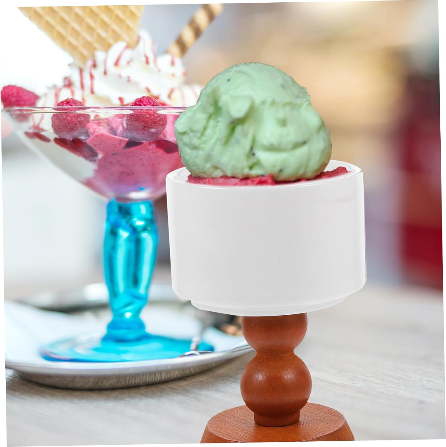 OKUMEYR 1pc Ceramic Dessert Goblet Cup