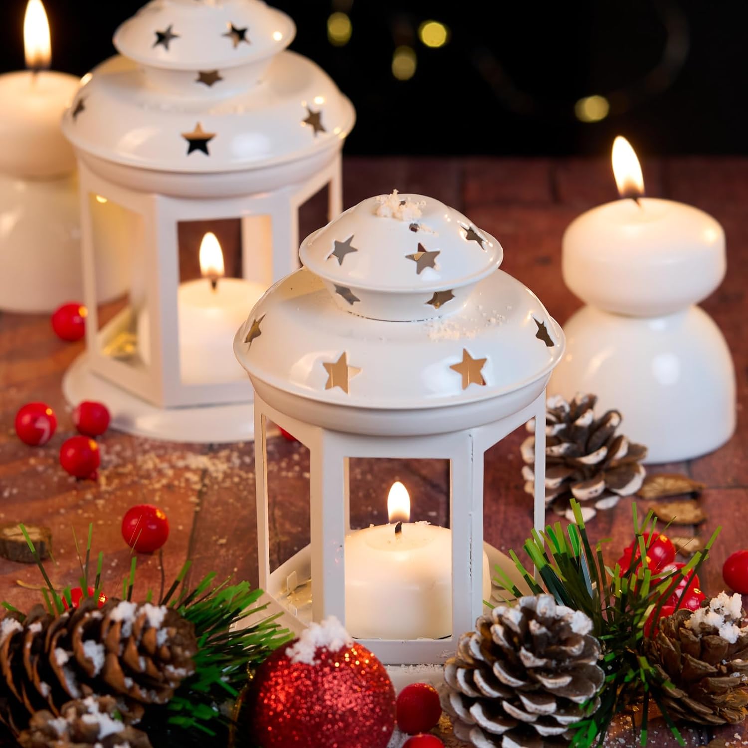 48 Pack White Floating Candles 3 Inch Unscented