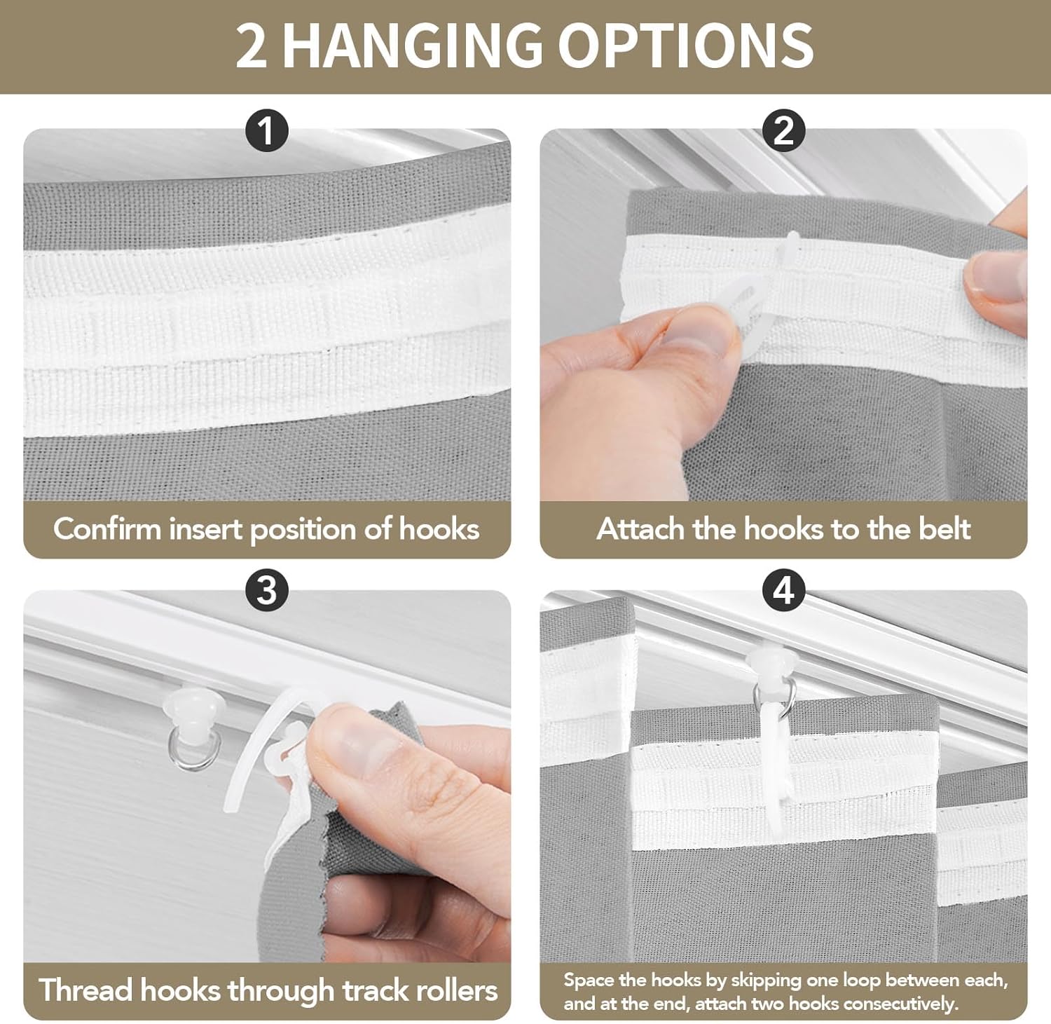Rinhartex Blackout Accordion Curtain with Track