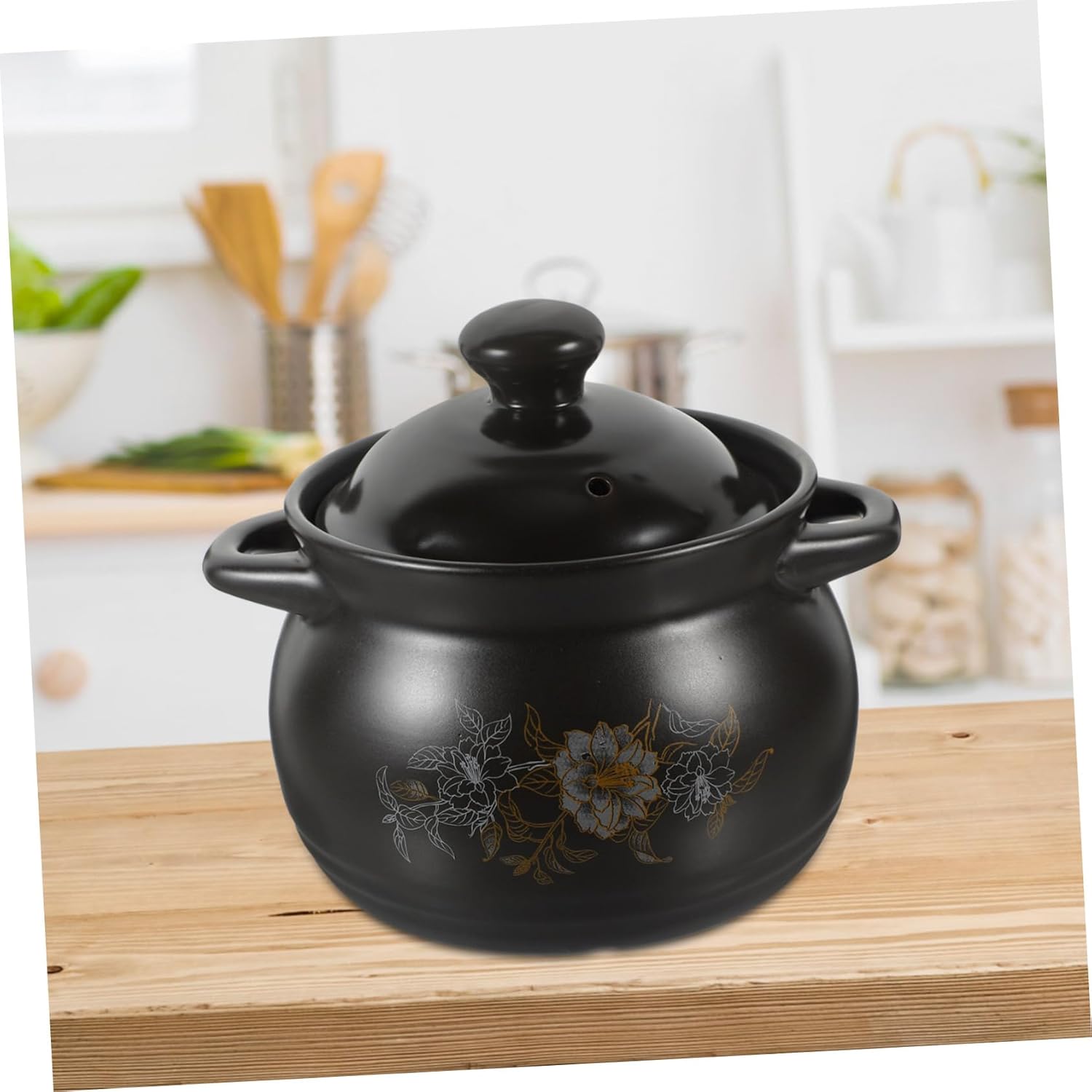 SHOWERORO Ceramic Casserole Pot with Lid