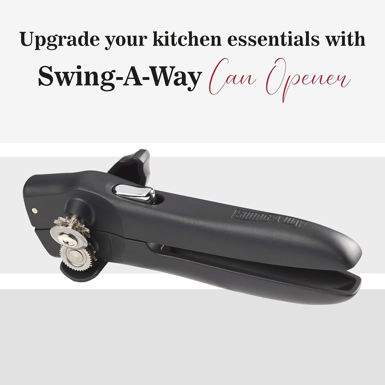 Swing-A-Way Locking Can Opener Manual 2-in-1 Black