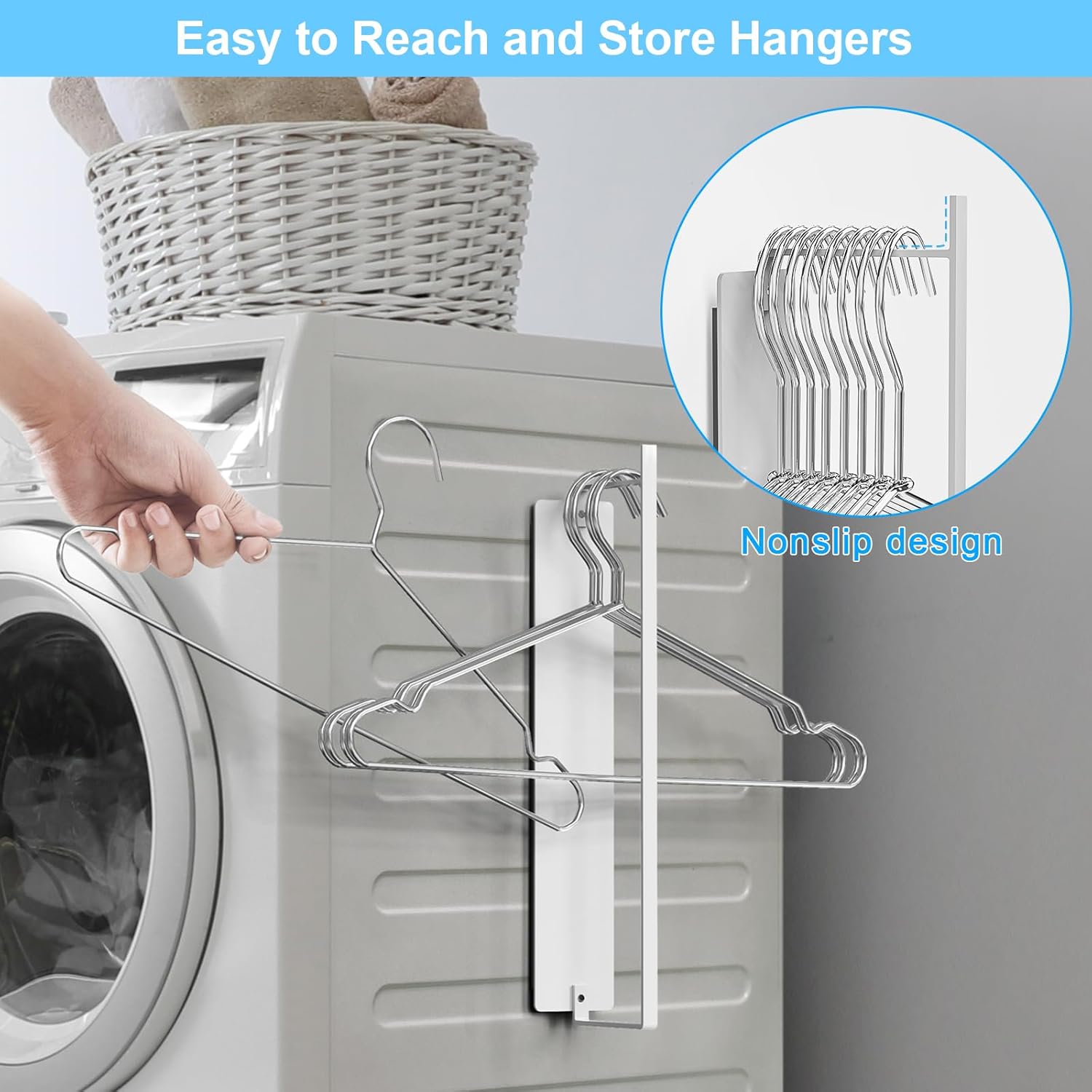 Magnetic Hanger Organizer 2 Pack for Laundry Room