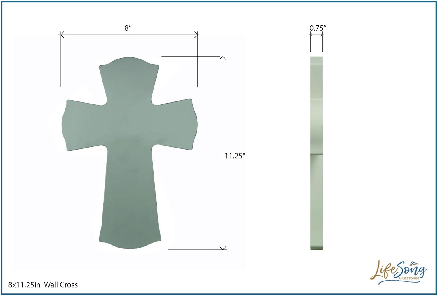 LifeSong Milestones Personalized Wedding Wall Hanging Cross
