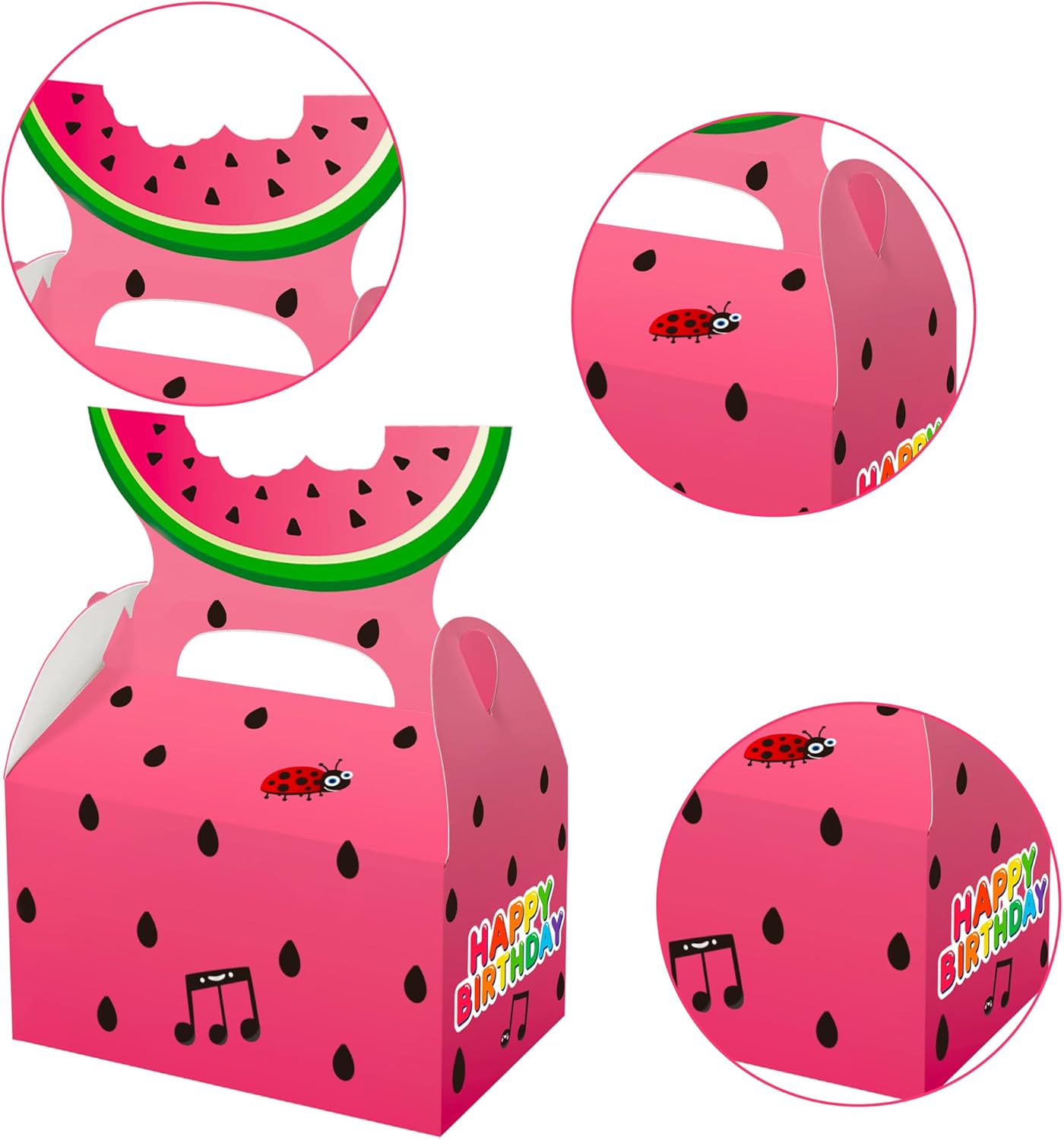 Cartoon Melon Party Goodie Bags 16 Pcs for Kids