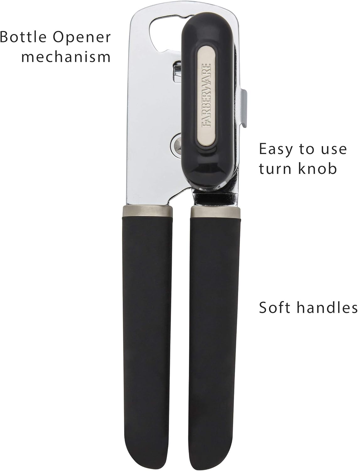 Farberware Pro 8-Inch Can Opener Black