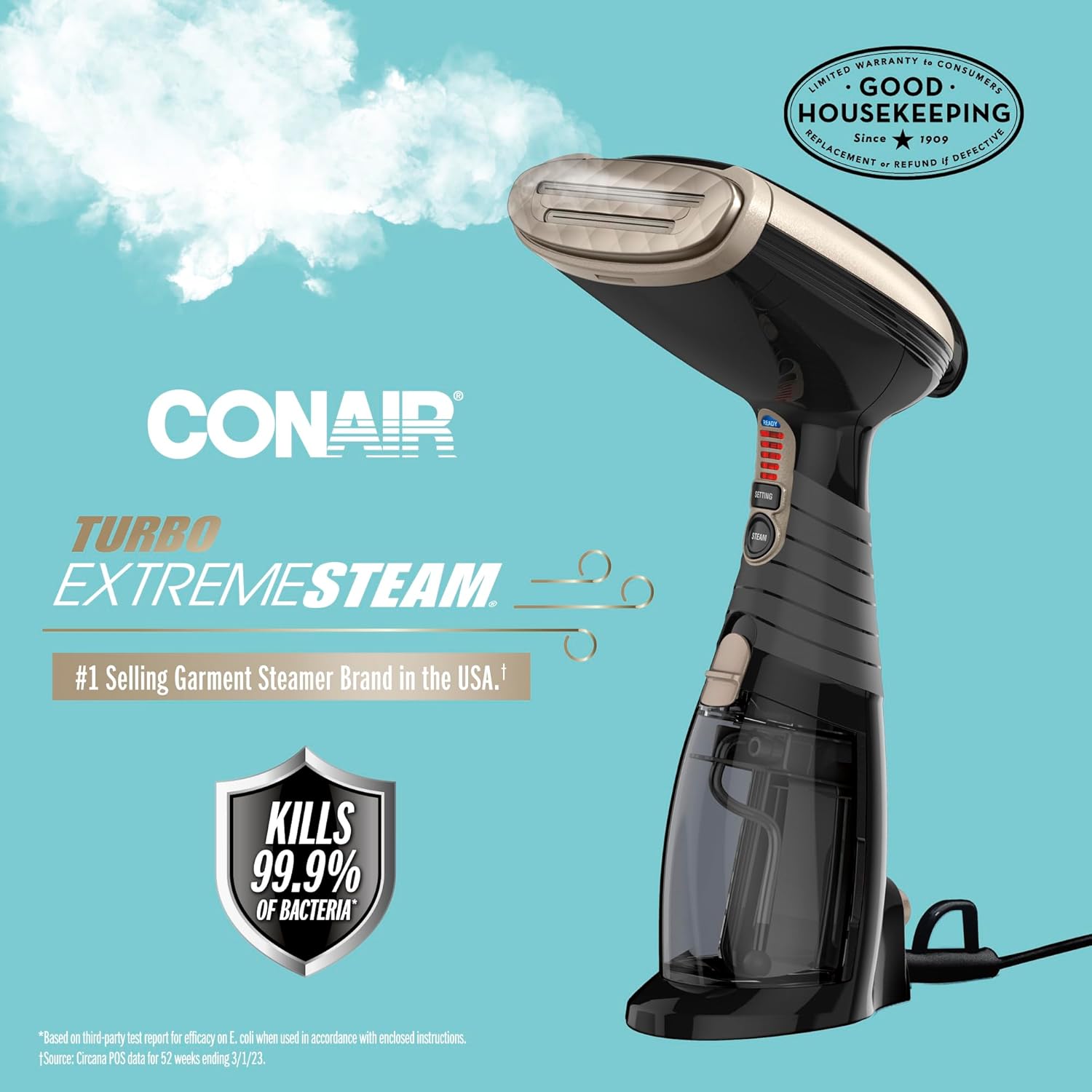 Conair Turbo ExtremeSteam Garment Steamer 1875W Black