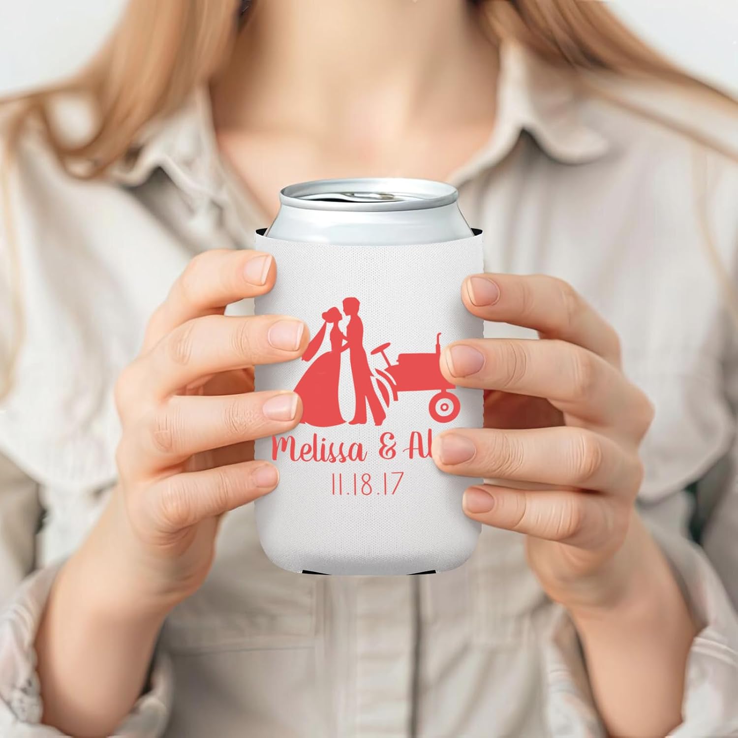 Custom Neoprene Can Coolers 150 Pack - Personalized Logo Text Photo