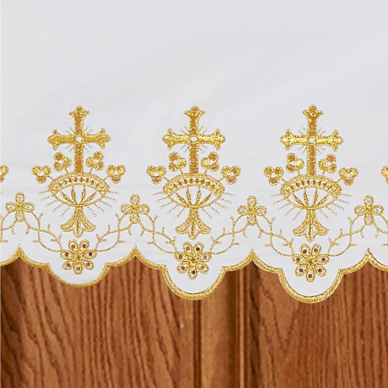 Needzo Ornament Cross Altar Frontal 96x52 Inches
