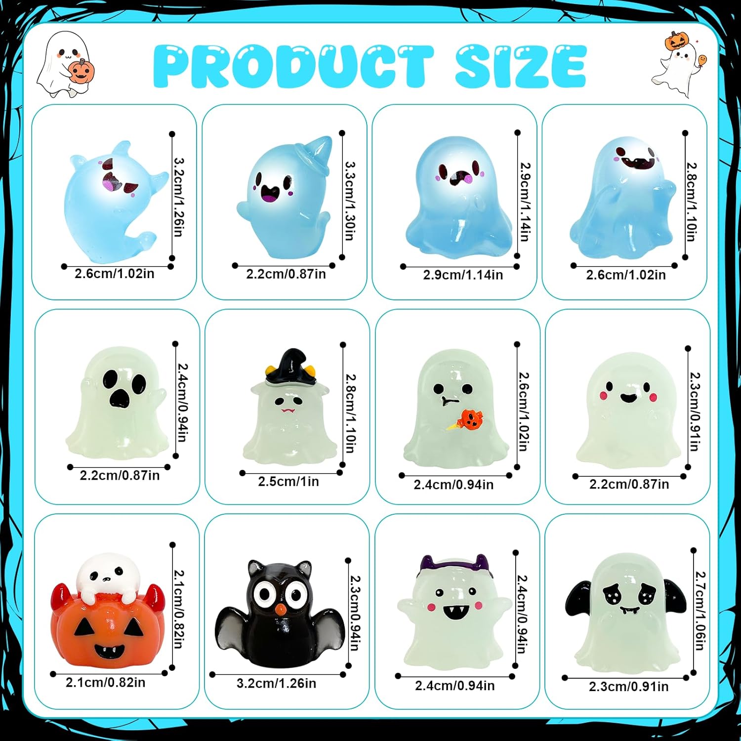 38 Pcs Adopt a Ghost Halloween Party Favors Decor