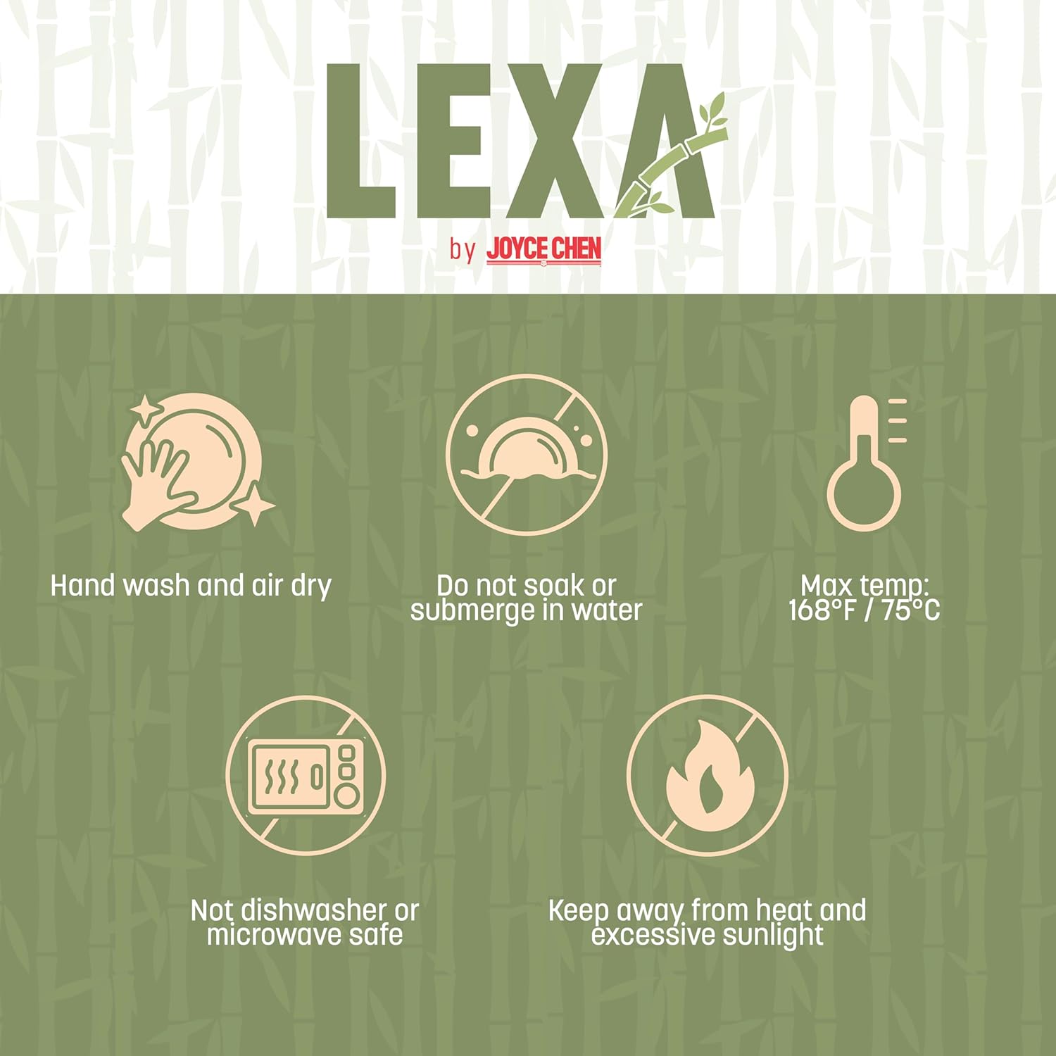 LEXA 12 Inch White Bamboo Salad Bowl - 130 Oz Lightweight