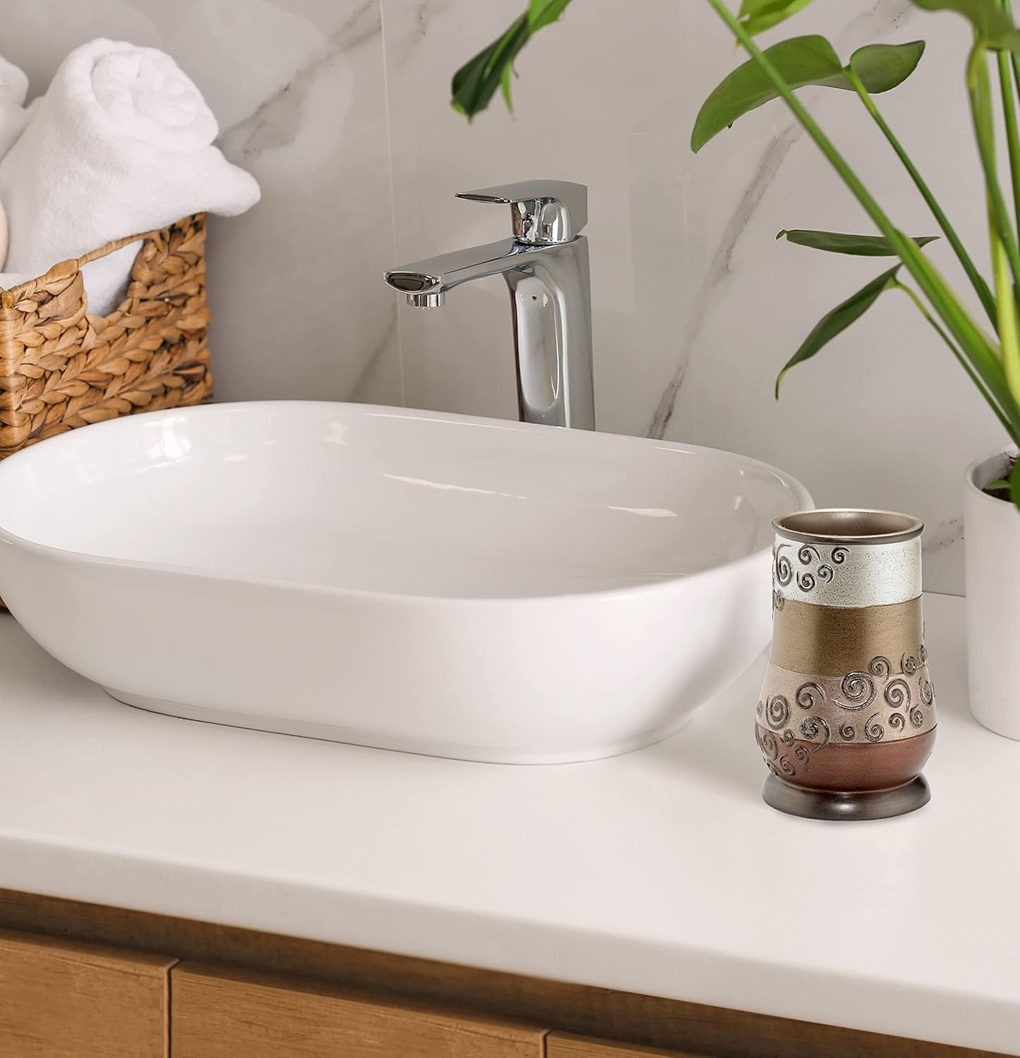 Popular Bath Tumbler Miramar Collection Multicolor
