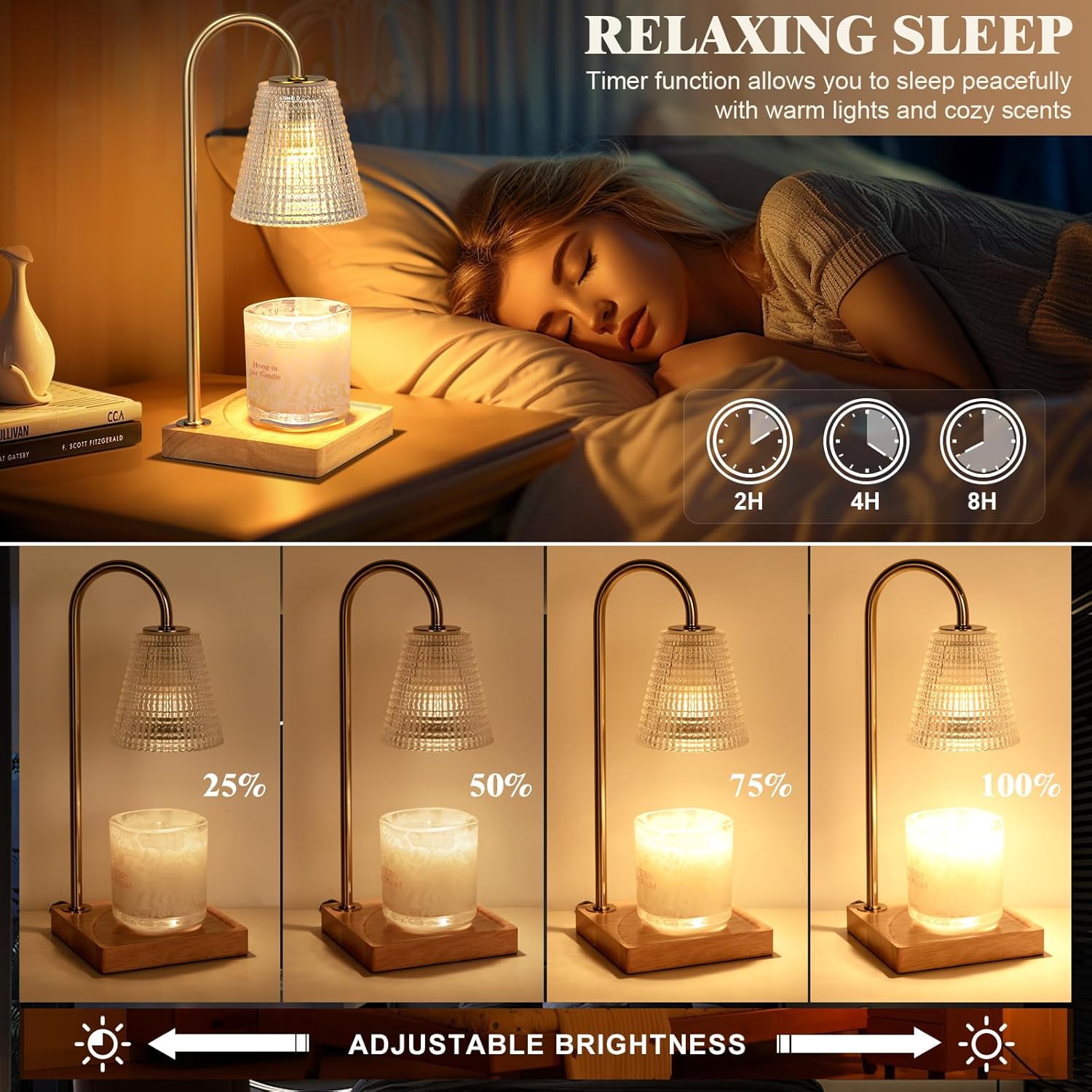 Hong-in Candle Warmer Lamp with Timer Dimmer
