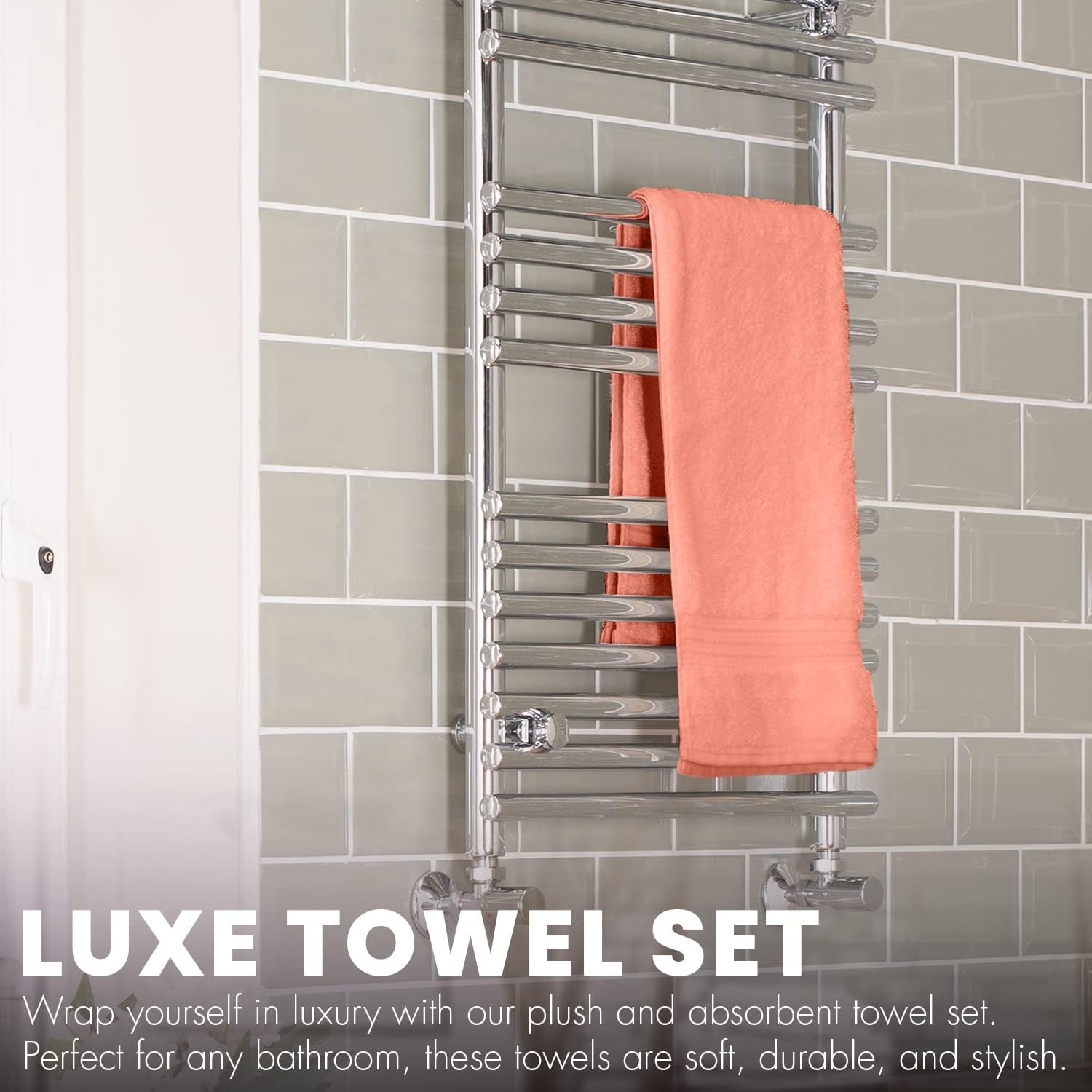 Pack of 6 Bath Towels Set 27 x 54 Inches