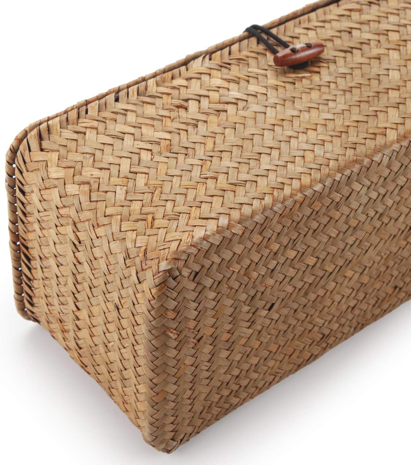 Seagrass StorageBasket with Lid and 3 Compartments