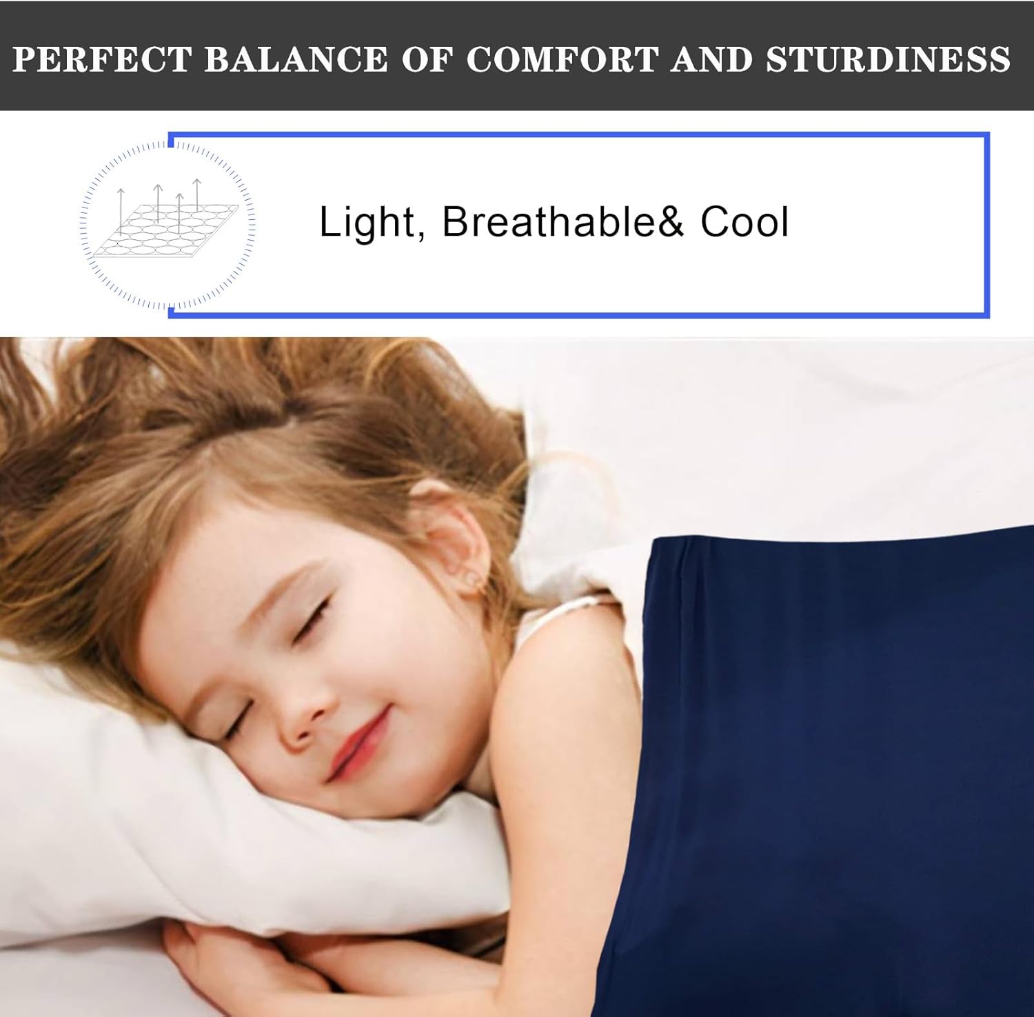 Ntomtuex Sensory Bed Sheet for Weighted Blanket Comfort 38x60