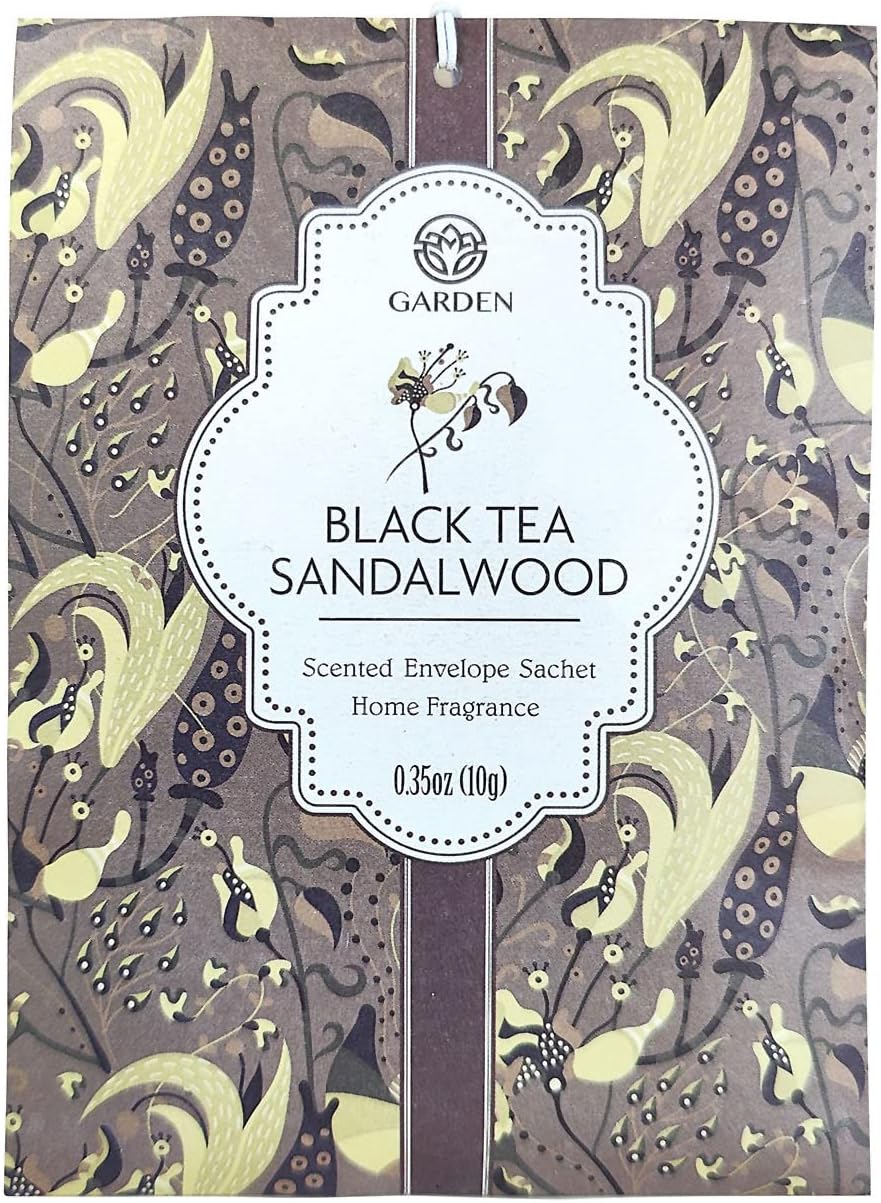Black Tea and Sandalwood Scented Sachets 12 Pack
