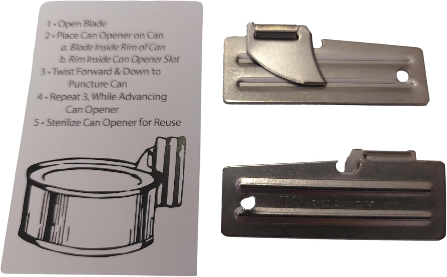 Best Glide ASE US Shelby Co P-51 Can Openers 2 Pack
