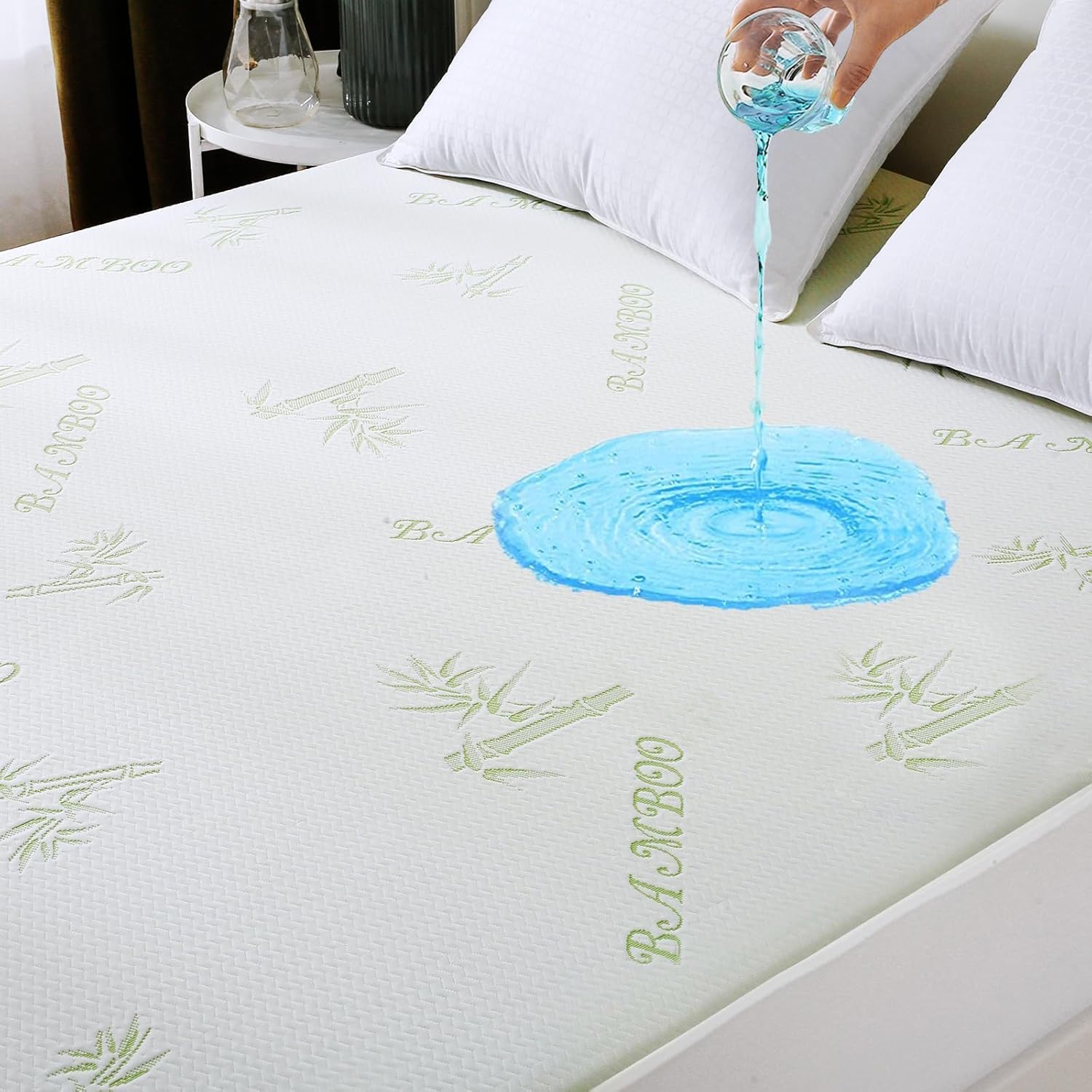 MUXHOMO Premium Waterproof Queen Mattress Protector