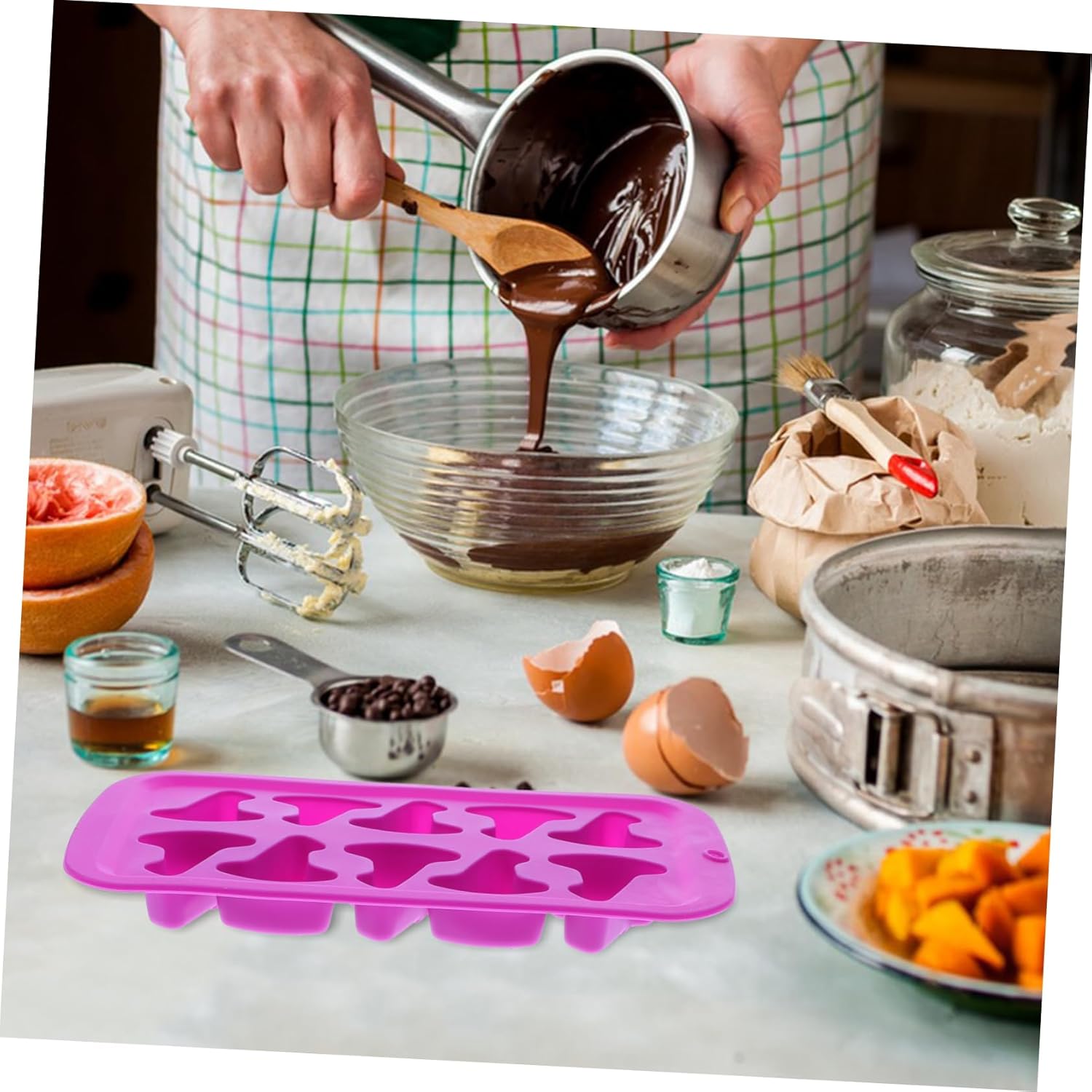Garneck Witch Hat Chocolate Mold Ice Cube Tray