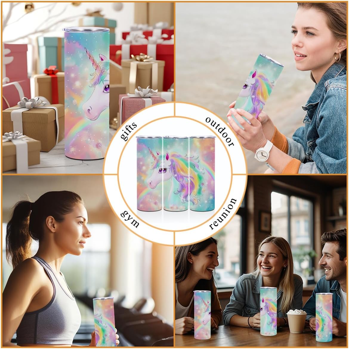20 OZ Double Wall Insulated Tumbler with Lid