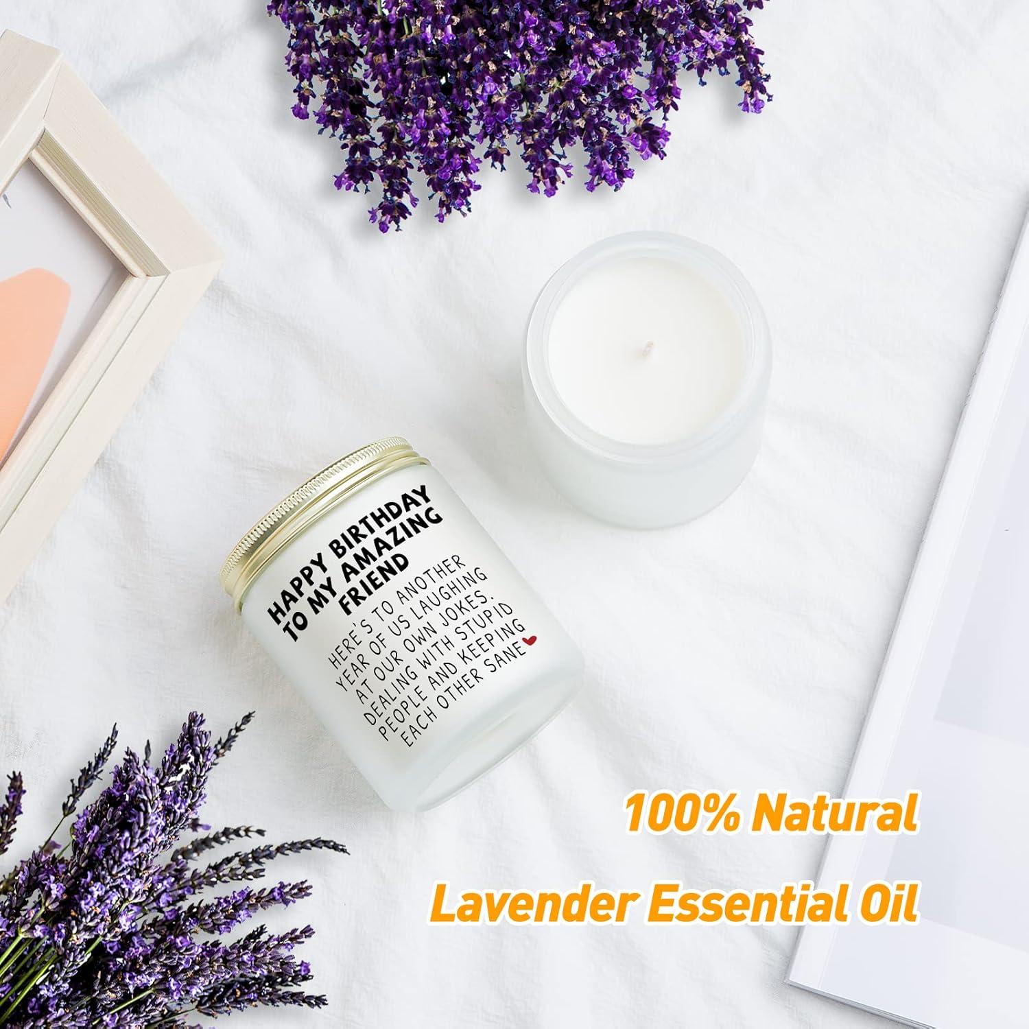 Jonico Lavender Candle Birthday Gift for Women