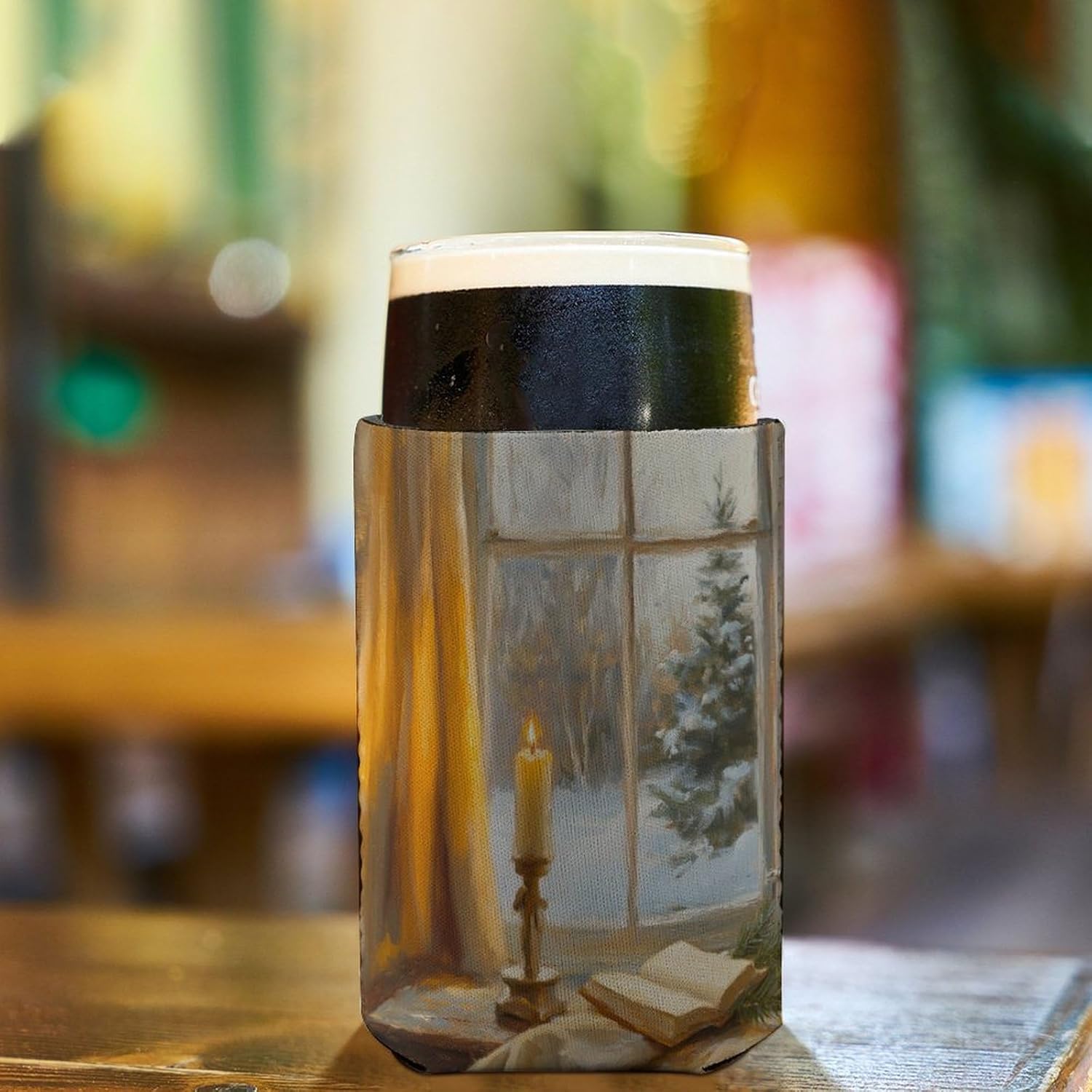 Beer Can Cooler Sleeve for Christmas Party and Beach Events