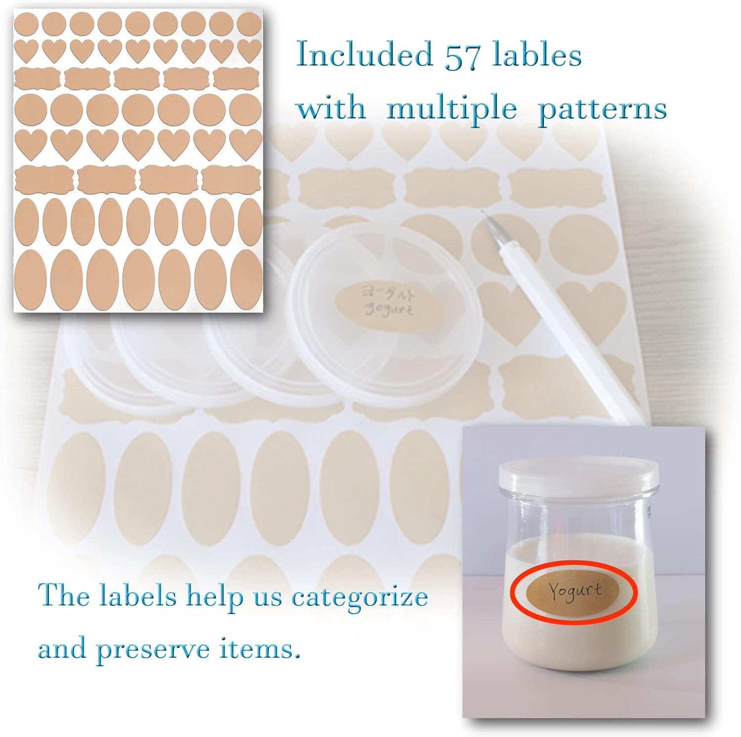 Clear Plastic Yogurt Jar Lids - 28 Pack for Oui Jars