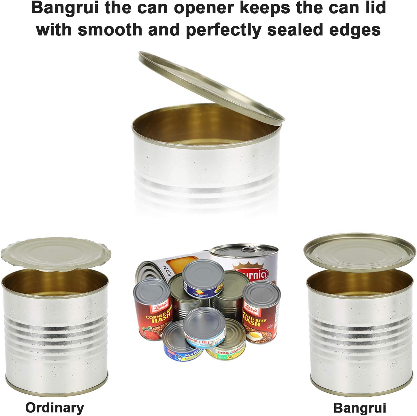 Bangrui 4-in-1 Safe Can Opener with Corkscrew