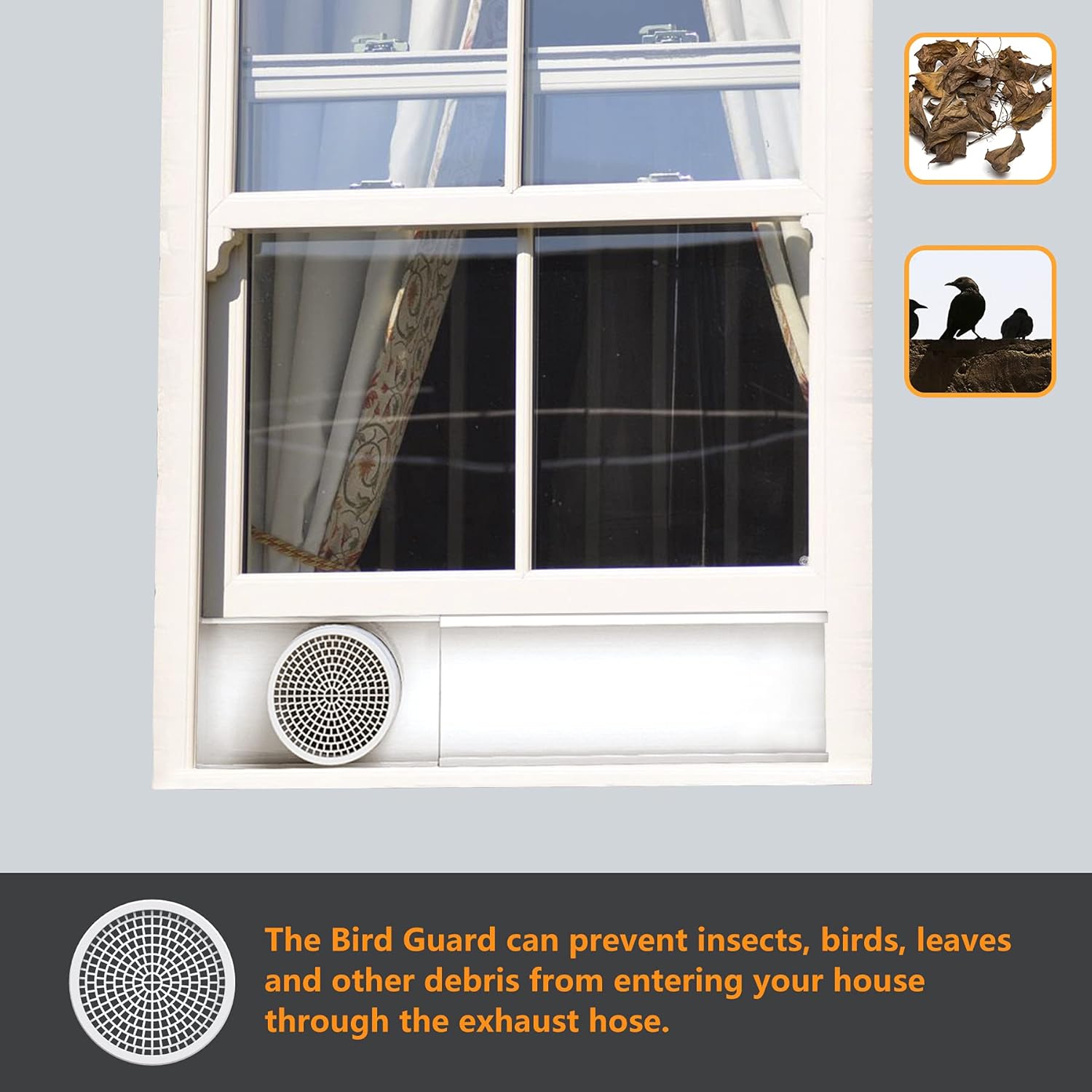 LBG Products Portable AC Window Seal Plates Kit