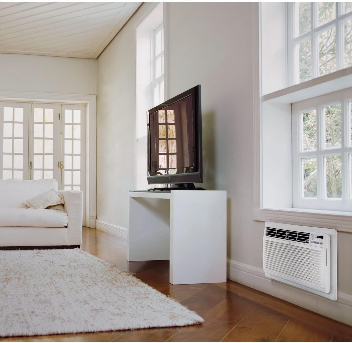 LG 7800 BTU Through the Wall AC Unit with Remote Control White