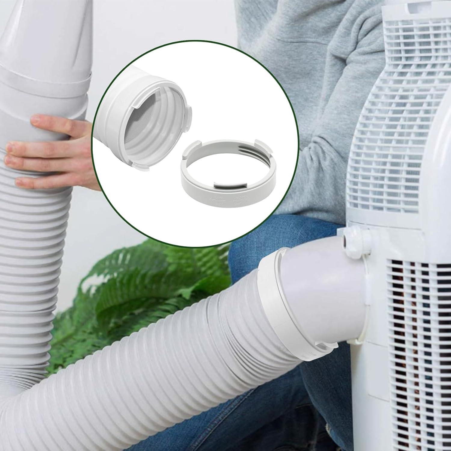 59 Inch Portable AC Exhaust Hose Adapter