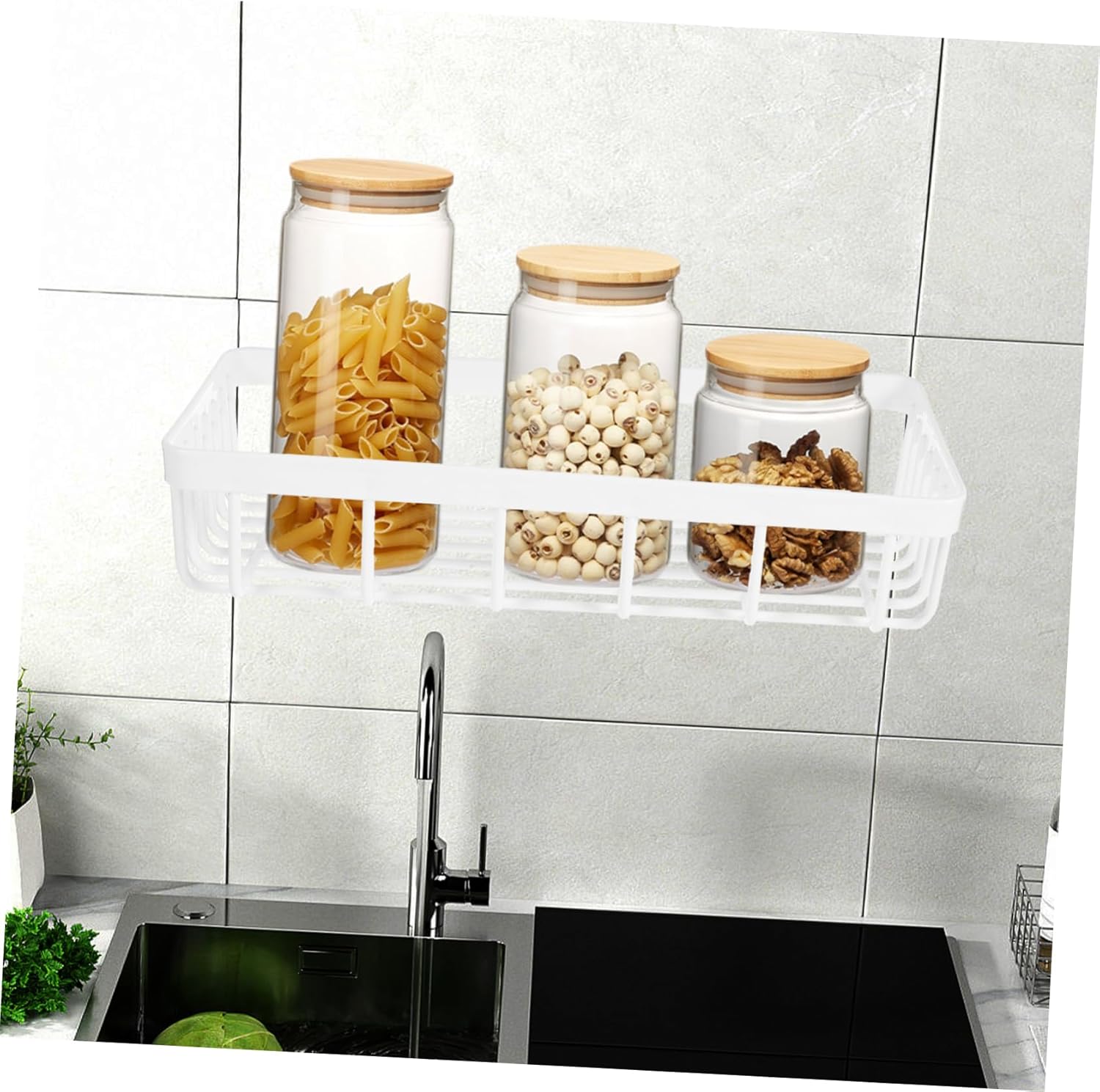 Ciieeo Wall Mounted Bathroom Storage Organizer Shelving Rack