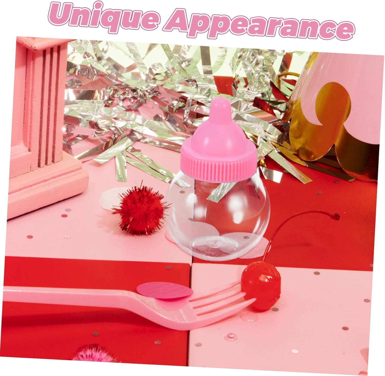 Unomor 20pcs Bulb Shape Plastic Candy Storage Boxes with Lid