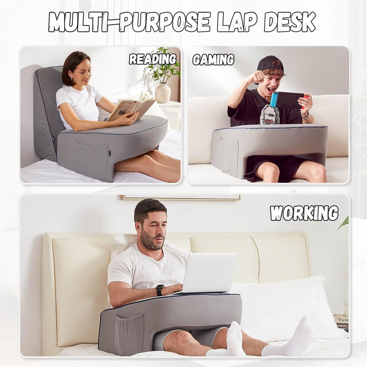 Cooloo8 Reading Pillow for Gaming and Comfort