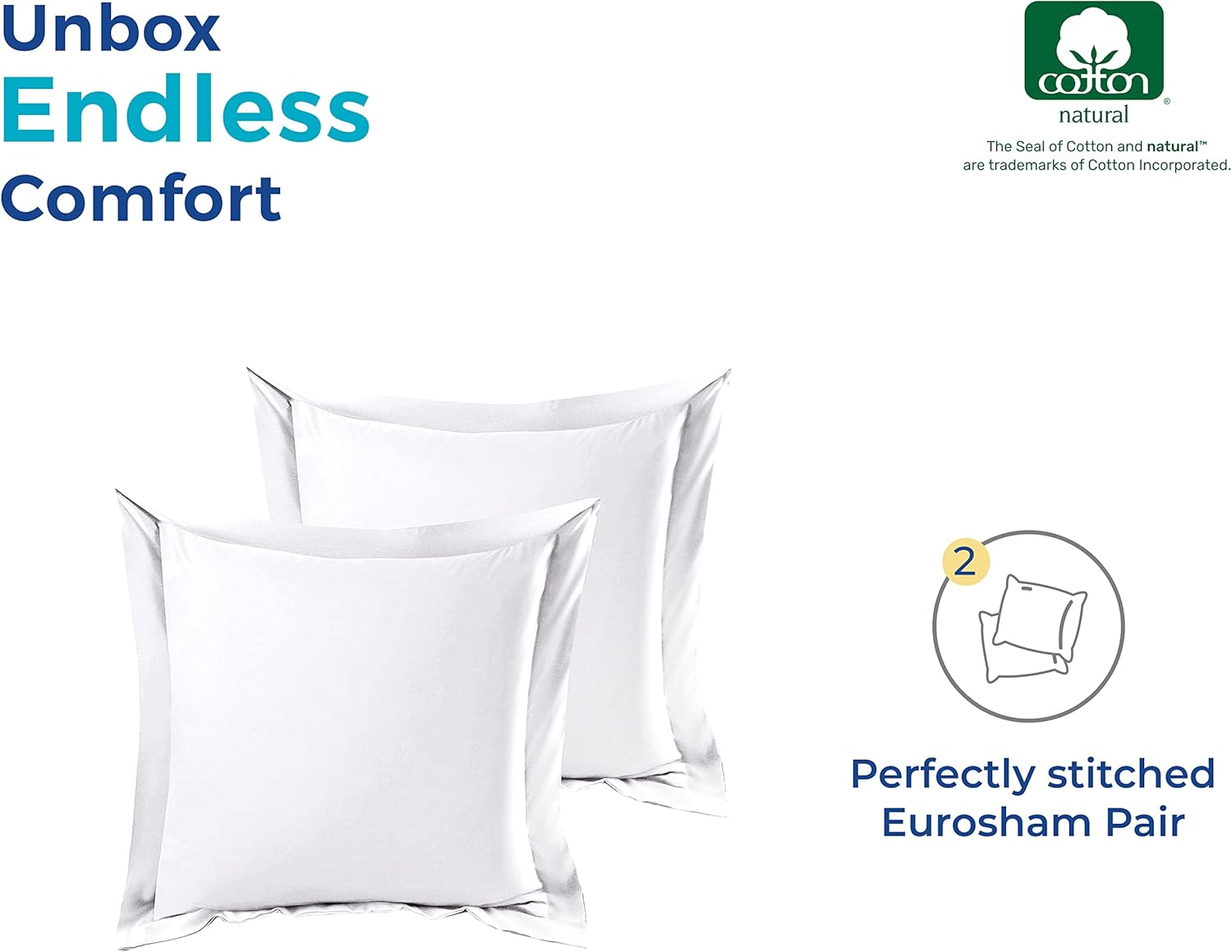 Thread Spread 100 Egyptian Cotton Pillow Shams Set of 2