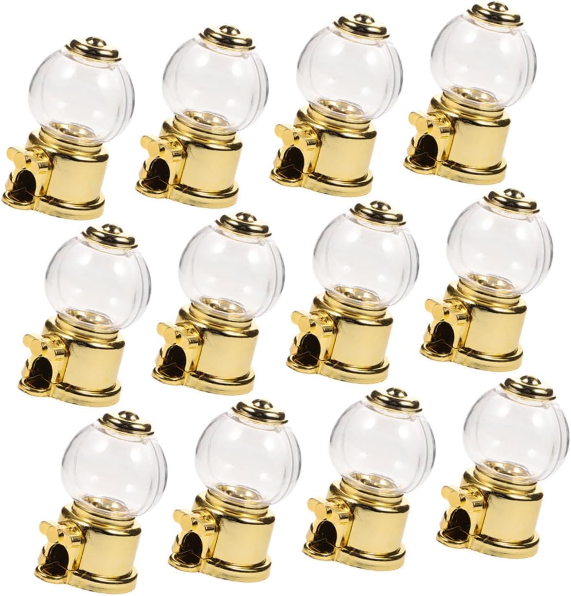 Unomor 12pcs Wedding Candy Box with Spinning Gumball Dispenser