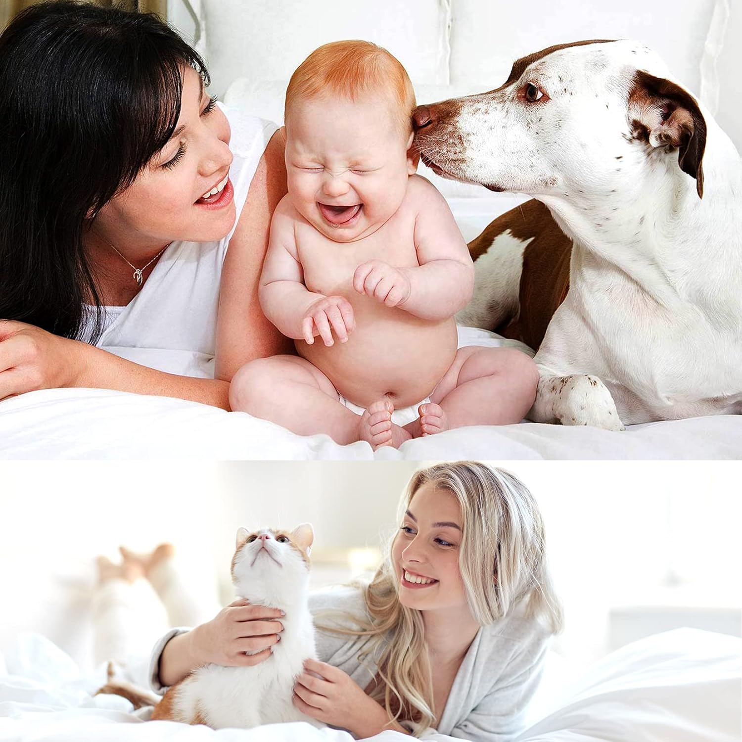 Waterproof Duvet Cover Protector for Kids Elder Pets with Zipper Closure