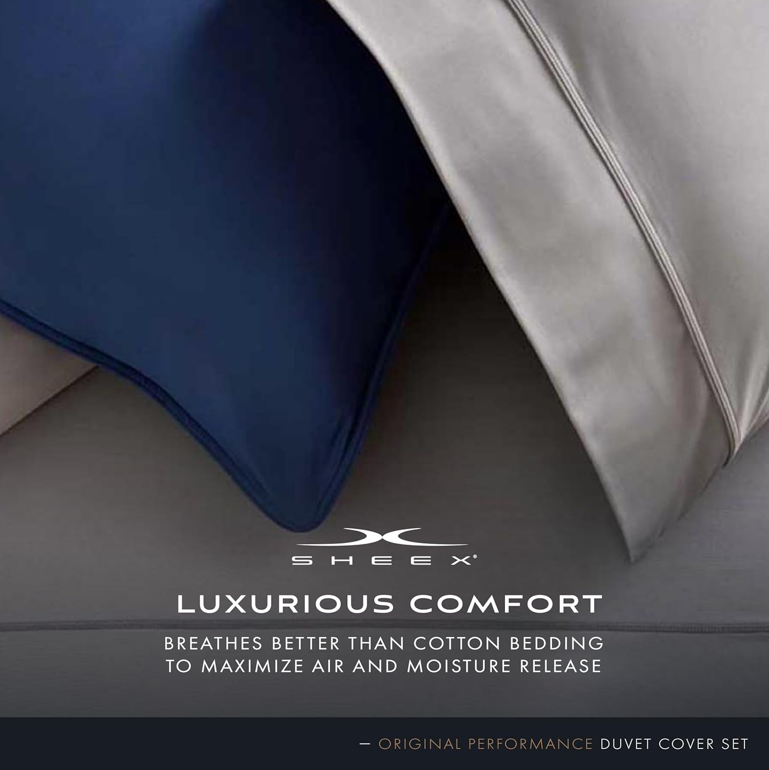 SHEEX Original Performance Cooling Duvet Cover Set Graphite