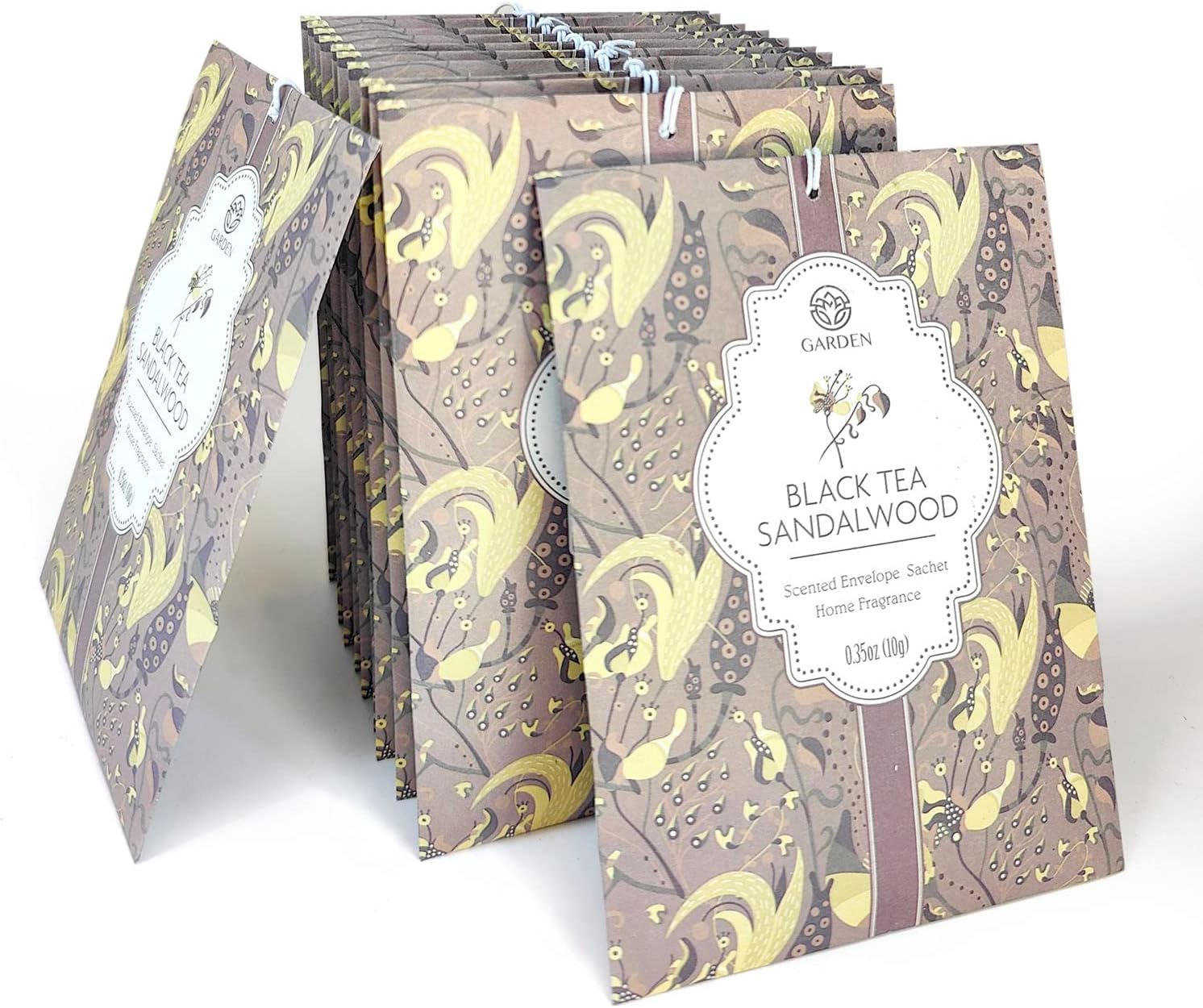 Black Tea and Sandalwood Scented Sachets 12 Pack
