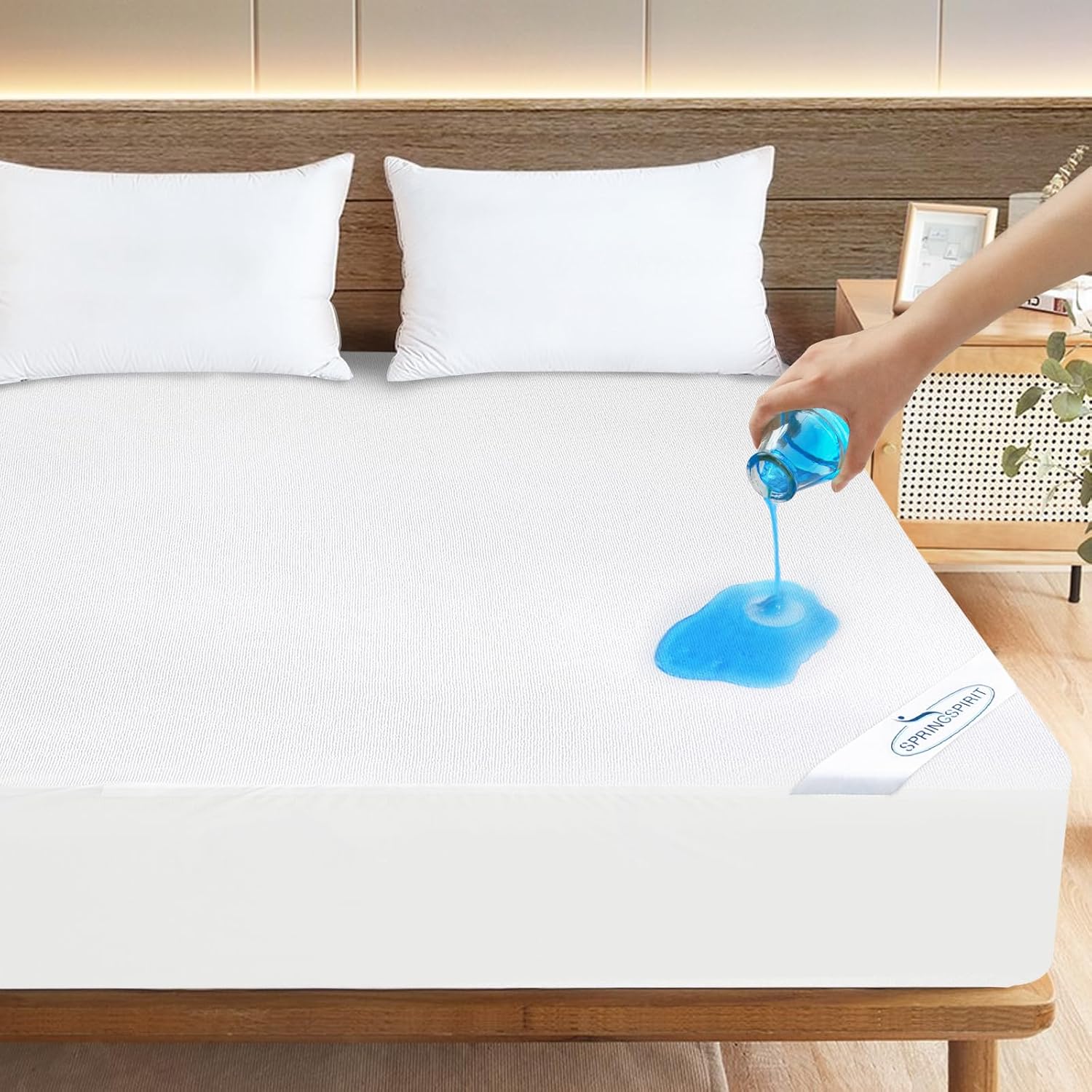 Queen Mattress Protector Waterproof Breathable Fitted Sheet